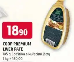 Terno COOP Premium liver pate nabídka
