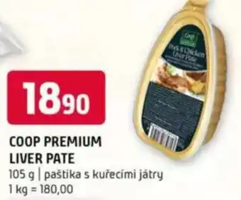 Terno COOP Premium liver pate nabídka