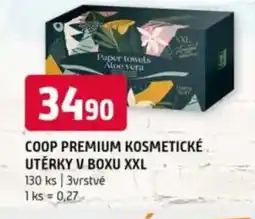 Terno COOP Premium kosmetické utěrky v boxu XXL nabídka