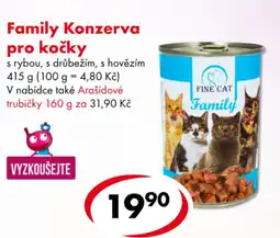 CBA Family Konzerva pro kočky nabídka