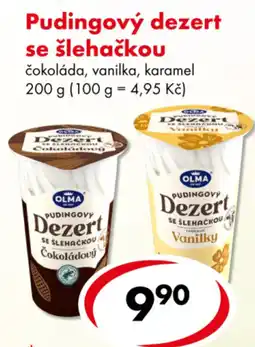 CBA Pudingový dezert se šlehačkou nabídka