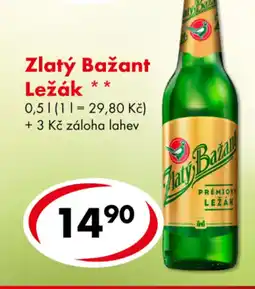 CBA Zlatý Bažant Ležák nabídka