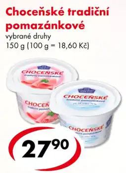 CBA Choceňské tradiční pomazánkové nabídka