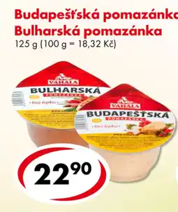 CBA Budapešťská pomazánka, Bulharská pomazánka nabídka