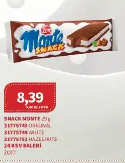 Kubík potraviny ZOTT Snack monte nabídka
