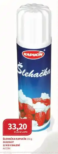 Kubík potraviny Šlehačka Kapucín nabídka