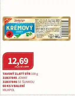 Kubík potraviny Tavený zlatý sýr nabídka