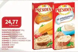 Kubík potraviny Tavený sýr Président nabídka