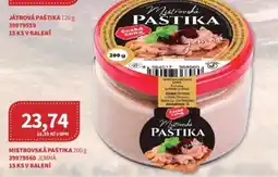 Kubík potraviny Mistrovská paštika nabídka