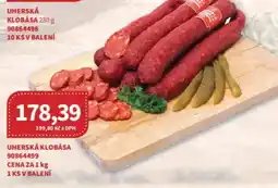 Kubík potraviny Uherská klobása nabídka