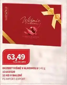 Kubík potraviny Dezert višně v alkoholu nabídka