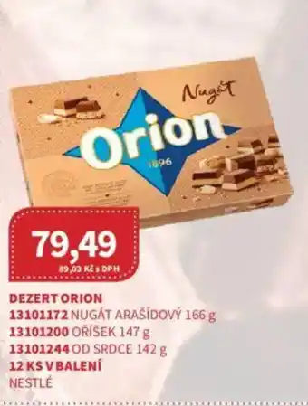 Kubík potraviny Dezert Orion nabídka