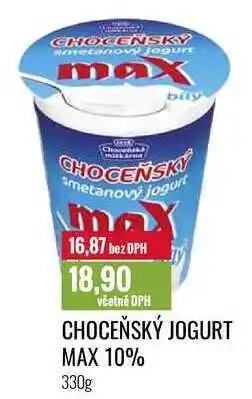 Ratio CHOCEŇSKÝ JOGURT MAX 10% 330g nabídka