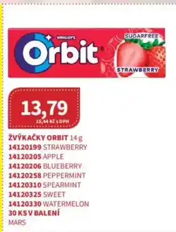 Kubík potraviny Žvýkačky Orbit nabídka