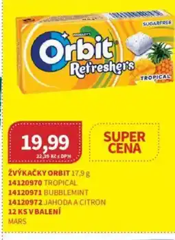 Kubík potraviny Žvýkačky Orbit nabídka