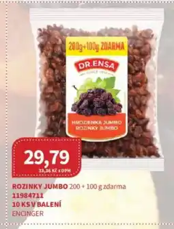 Kubík potraviny DR.ENSA Rozinky jumbo nabídka