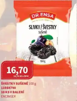 Kubík potraviny DR.ENSA Švestky sušené nabídka