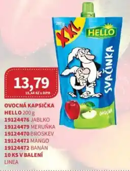 Kubík potraviny HELLO Ovocná kapsička nabídka