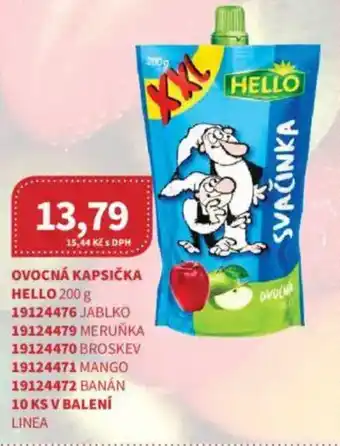 Kubík potraviny HELLO Ovocná kapsička nabídka