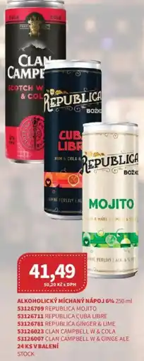 Kubík potraviny Alkoholický Míchaný nápoj 6% nabídka