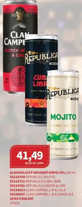 Kubík potraviny Alkoholický Míchaný nápoj 6% nabídka