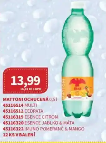 Kubík potraviny MATTONI Ochucená nabídka