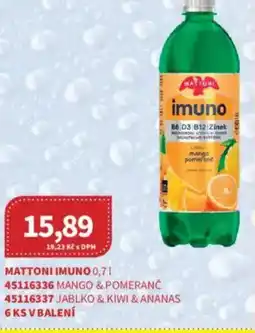 Kubík potraviny MATTONI Imuno nabídka