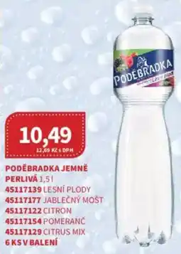 Kubík potraviny Poděbradka Jemně perlivá nabídka
