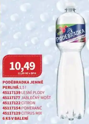 Kubík potraviny Poděbradka Jemně perlivá nabídka