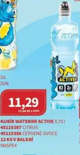 Kubík potraviny Kubík Waterrr active nabídka