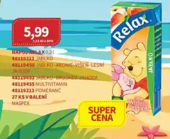 Kubík potraviny Napoj Relax nabídka