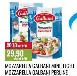 Ratio MOZZARELLA GALBANI MINI, LIGHT MOZZARELLA GALBANI PERLINE 150g nabídka