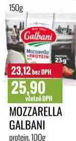 Ratio MOZZARELLA GALBANI protein, 100g nabídka