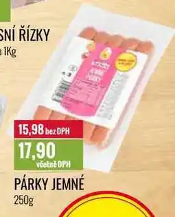 Ratio PÁRKY JEMNÉ 250g nabídka