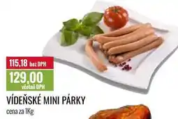Ratio VÍDEŇSKÉ MINI PÁRKY cena za 1Kg nabídka