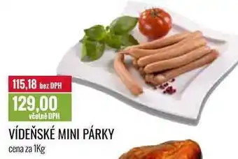 Ratio VÍDEŇSKÉ MINI PÁRKY cena za 1Kg nabídka