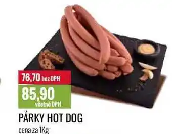 Ratio PÁRKY HOT DOG cena za 1Kg nabídka