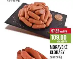 Ratio MORAVSKÉ KLOBÁSY cena za 1Kg nabídka