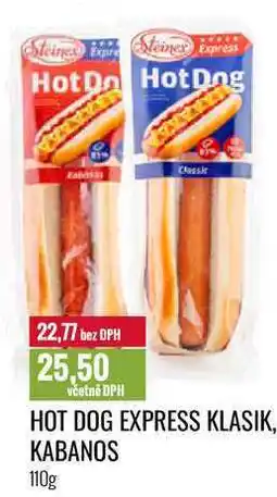Ratio HOT DOG EXPRESS KLASIK, KABANOS 110g nabídka