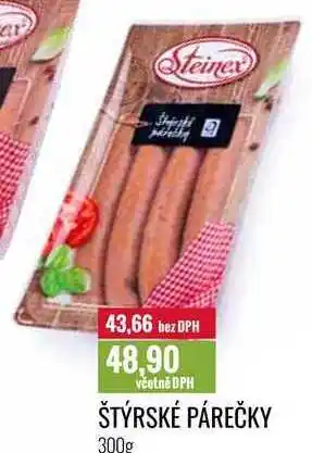 Ratio ŠTÝRSKÉ PÁREČKY 300g nabídka