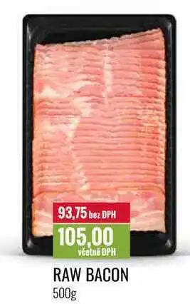 Ratio RAW BACON 500g nabídka