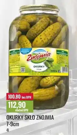 Ratio OKURKY SKLO ZNOJMIA 7-9cm 4l nabídka