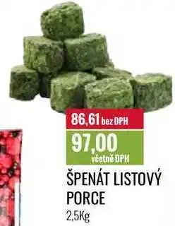 Ratio ŠPENÁT LISTOVÝ PORCE 2,5Kg nabídka