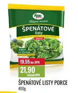 Ratio ŠPENÁTOVÉ LISTY PORCE 400g nabídka