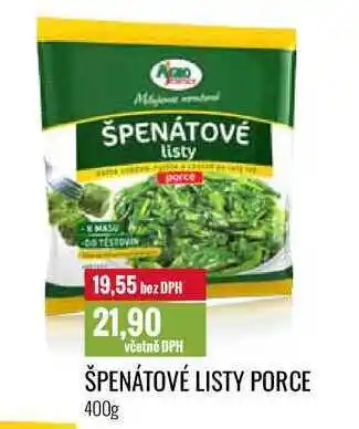 Ratio ŠPENÁTOVÉ LISTY PORCE 400g nabídka
