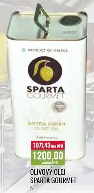 Ratio OLIVOVÝ OLEJ SPARTA GOURMET 5l nabídka