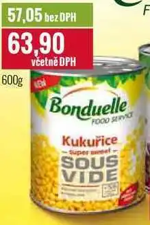 Ratio Bonduelle Kukuřice sous vide 600g nabídka