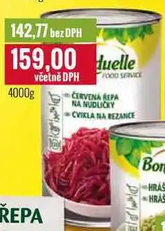 Ratio Bonduelle červená řepa 4000g nabídka
