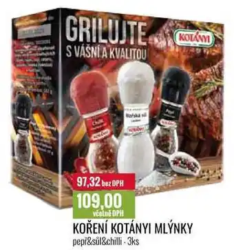 Ratio KOŘENÍ KOTÁNYI MLÝNKY 3ks nabídka