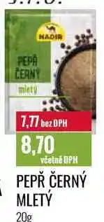 Ratio PEPŘ ČERNÝ MLETÝ 20g nabídka